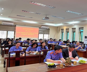 Chi bộ Viện KSND quận Thanh Xuân tổ chức Hội nghị sơ kết công tác giữa nhiệm...